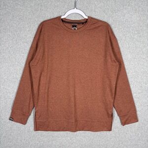 Storm Creek Performance Sweatshirt Medium Heathered Burnt Rust Lounge Comfy Cozy
